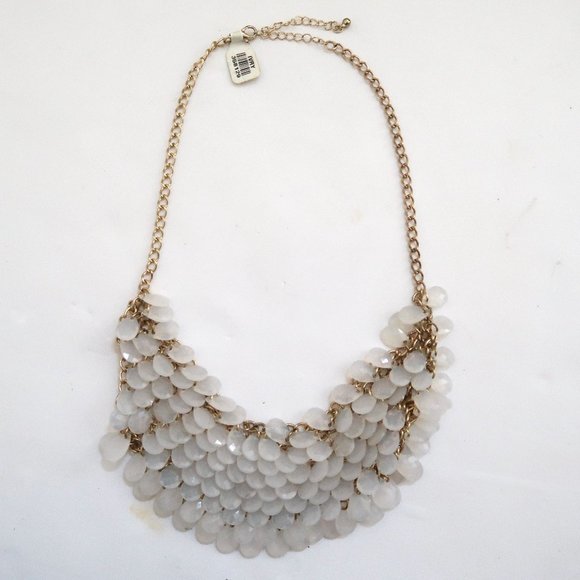 FRANCESCA'S faceted bead bib necklace NWT - Picture 1 of 4